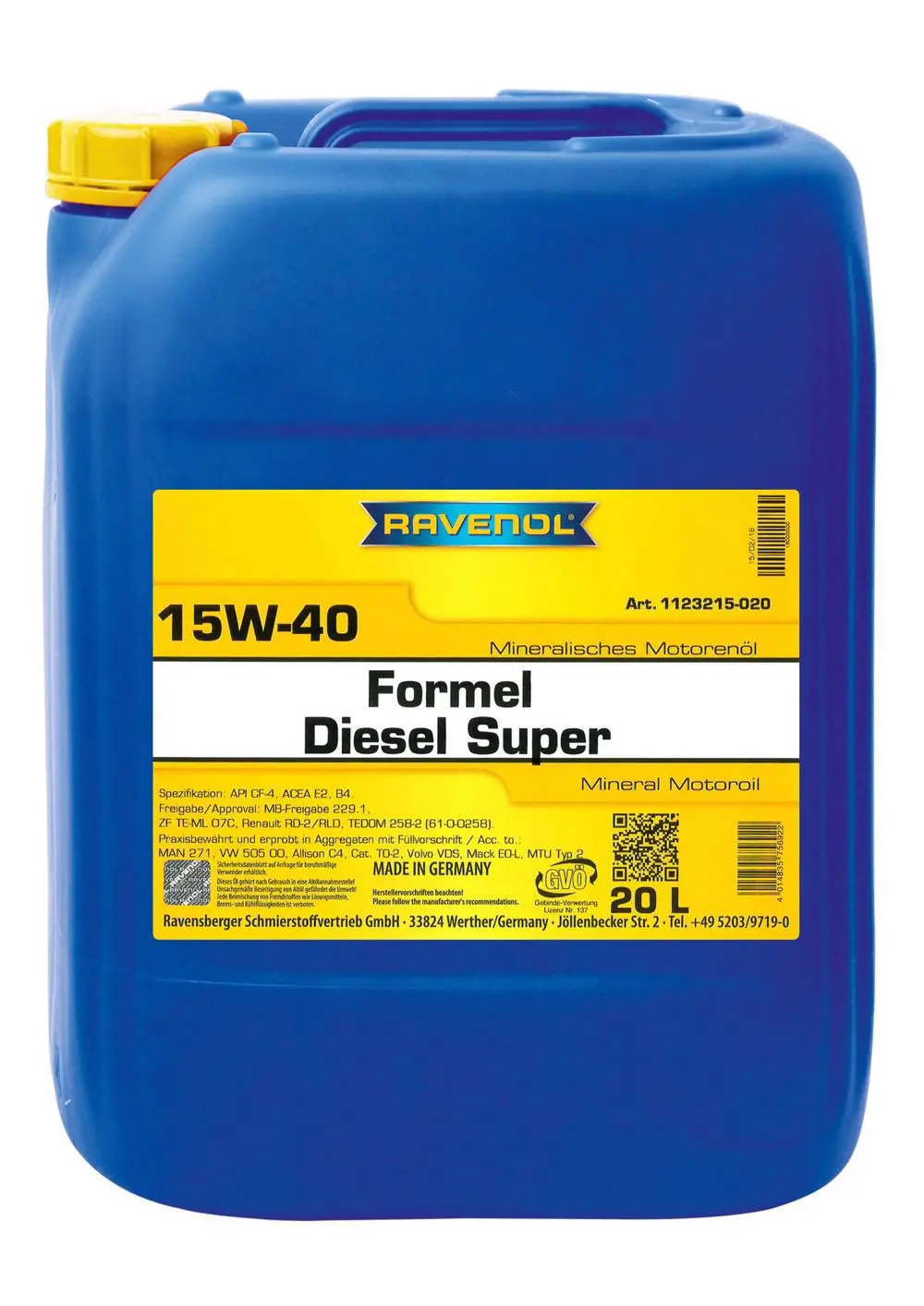 RAV  Formel Diesel Super SAE 15W-40  20 L