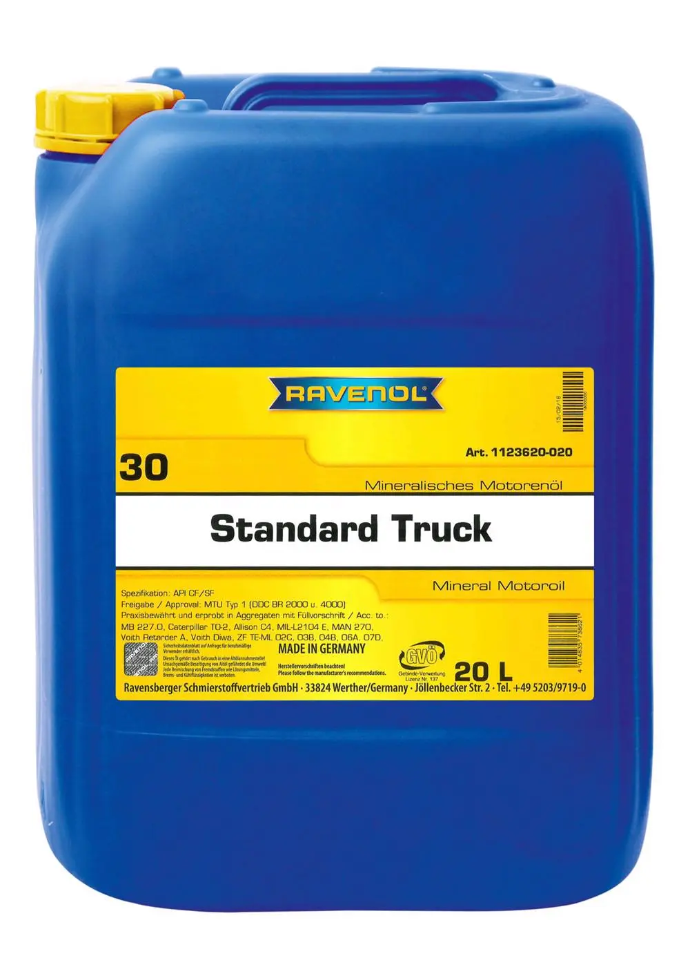 RAV  Standard Truck SAE 30  20 L