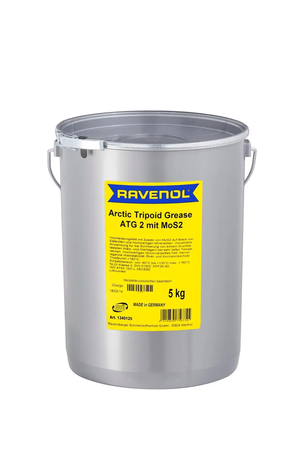 RAVENOL Arctic Tripoid Grease ATG 2 mit MoS2  5 kg